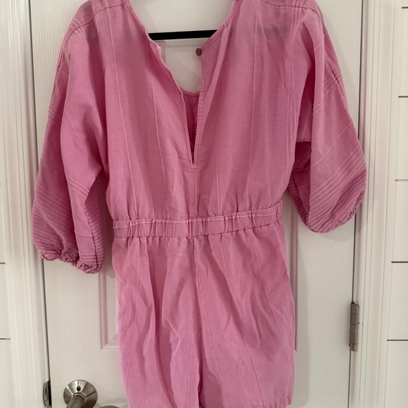 Free People Peekaboo Pink Romper - Picture 4 of 5